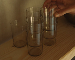 Isle Glass Set of Two | Light Smoke