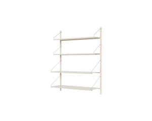 Shelf Library Single Section | Warm White Steel | H108.4 / W80