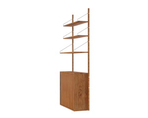 Shelf Library Medium Cabinet Section | Natural Oak | H185.2 / W80