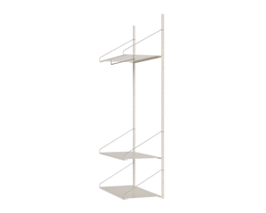 Shelf Library Hanger Section | Warm White Steel | H185.2 / W80