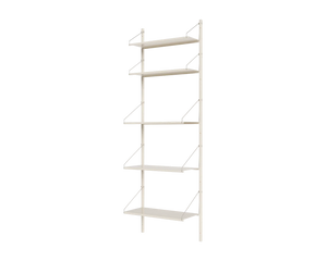 Shelf Library Single Section | Warm White Steel | H185.2 / W60