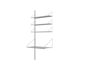 Shelf Library Add-on Desk Section | Stainless Steel | H185.2 / W80