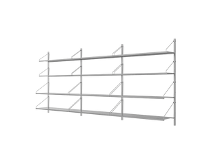 Shelf Library Triple Section | Stainless Steel | H108.4 / W80