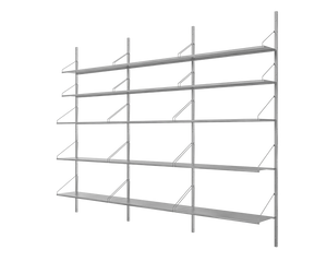 Shelf Library Triple Section | Stainless Steel | H185.2 / W80
