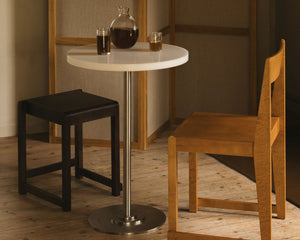 Table 57 | White / Stainless Steel | Ø55