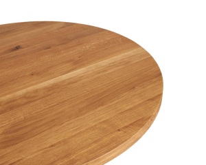 Farmhouse Trestle Table | Natural Oak | 140 Ø Round