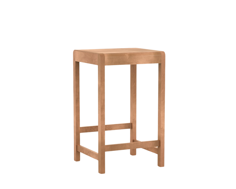 Adam Stool | Raw Steel / Natural Leather | H76 – FRAMA
