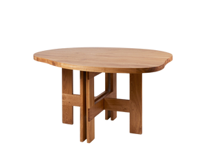 Farmhouse Trestle Table | Natural Oak | Pond