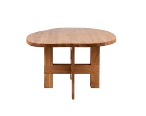 Farmhouse Trestle Table | Natural Oak | Pond