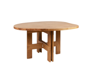 Farmhouse Trestle Table | Natural Oak | Pond