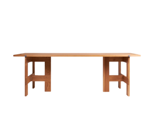 Farmhouse Trestle Table | Natural Oak | L220 Planks
