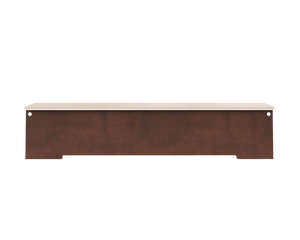 FRAMA 64 Bench | Corten Steel / Travertine