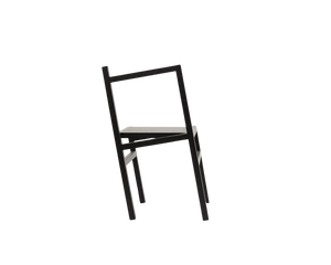 FRAMA 9.5° Asymmetric Chair in Black Ash