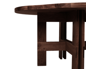 Farmhouse Trestle Table | Dark Oak | Pond