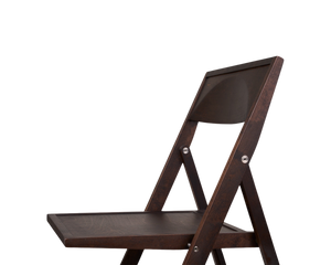Folding Flat Chair | Dark Brown Birch