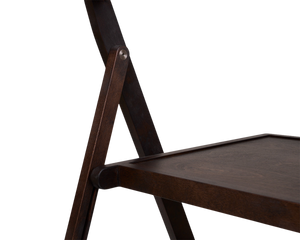 Folding Flat Chair | Dark Brown Birch