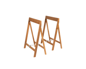 Folding Flat Table Trestles | Warm Brown Birch