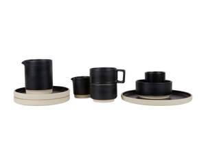 FRAMA Otto Ceramic Plate Set of Two | Black | Small