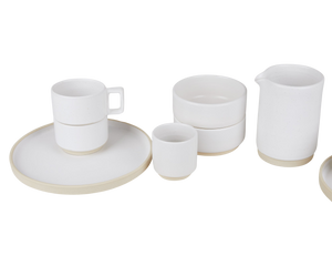 FRAMA Otto Ceramic Plate Set of Two | White | Large