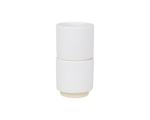 Otto Ceramic Cup Set of Two | White