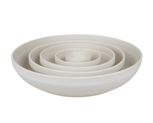 FRAMA Otto Ceramic Shallow Bowl Set | Natural