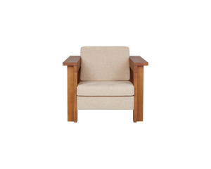 Symmetry Lounge Chair | Ash Wood / Oat Fabric