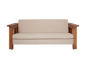 Symmetry Couch | Ash Wood / Oat Fabric