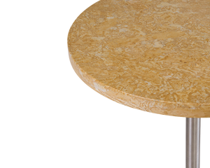 Table 57 | Yellow Limestone / Stainless Steel | Ø55