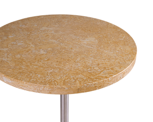 Table 57 | Yellow Limestone / Stainless Steel | Ø55