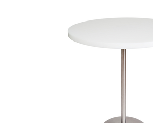 Table 57 | White / Stainless Steel | Ø70