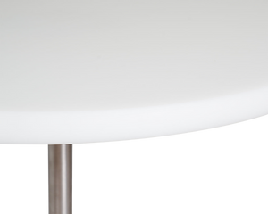 Table 57 | White / Stainless Steel | Ø70