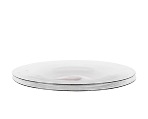 Isle Glass Plate Set of Two | Light Smoke