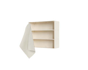 Shelf Library Canvas Cabinet | Warm White Steel / Canvas