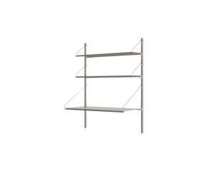 Shelf Library Desk Section | Stainless Steel | H108.4 / W80