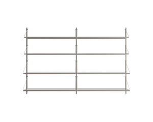 Shelf Library Double Section | Stainless Steel | H108.4 / W80