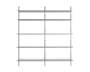 Shelf Library Double Section | Stainless Steel | H185.2 / W80