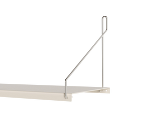FRAMA Single Shelf | Warm White Steel | D20 / W60
