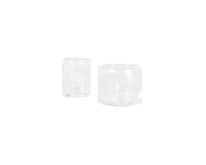 0405 Glass Set of Two | Clear | Wide