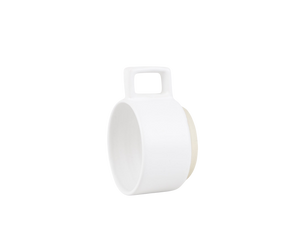 Otto Ceramic Mug with Handle | White