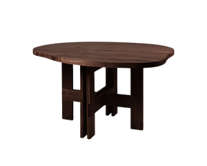 Farmhouse Trestle Table | Dark Oak | Pond