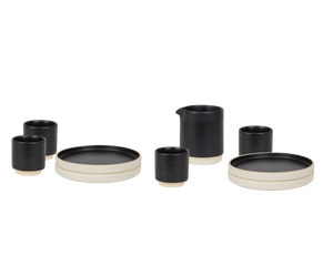 Otto Ceramic Tableware Set I Lunch | Black